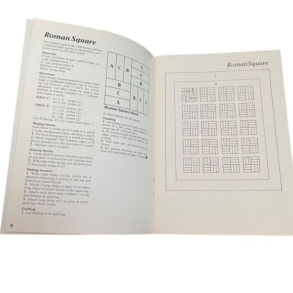 To Make in A Weekend Easy-Sew Quilts by Family Circle 12 Patterns - Picture 4 of 4